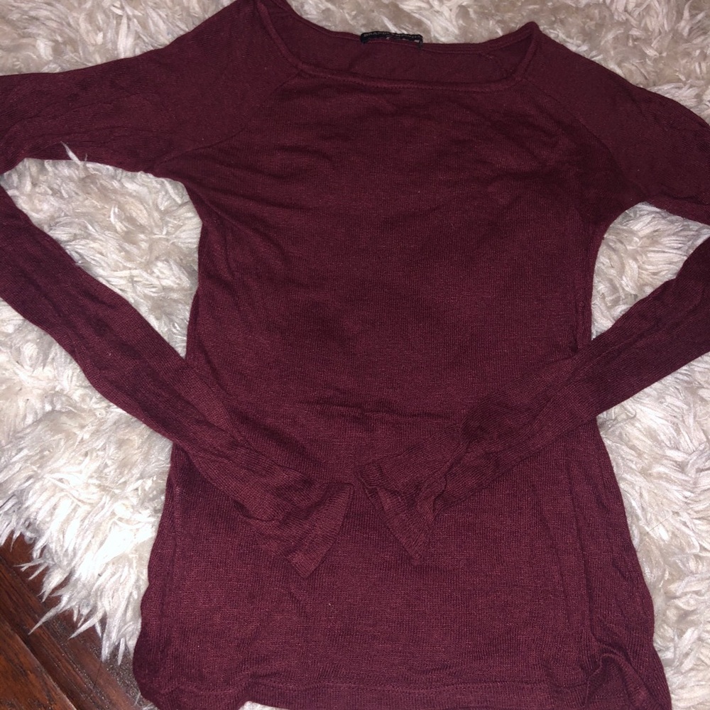 Maroon burgundy brandy Melville long sleeve